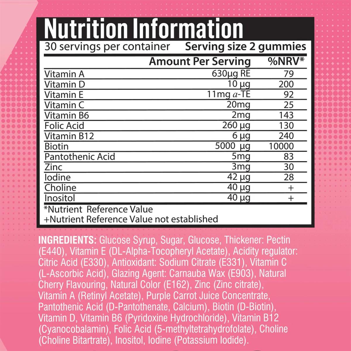 Biotin Plus (Hair, Skin and Nail Gummies)