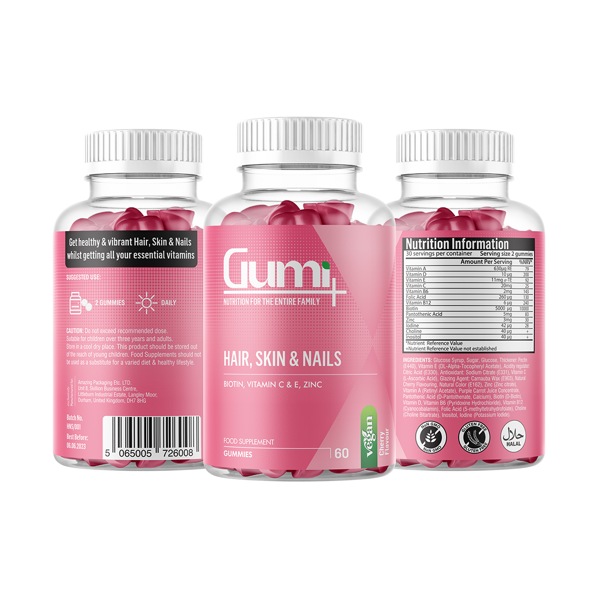 Biotin Plus (Hair, Skin and Nail Gummies)
